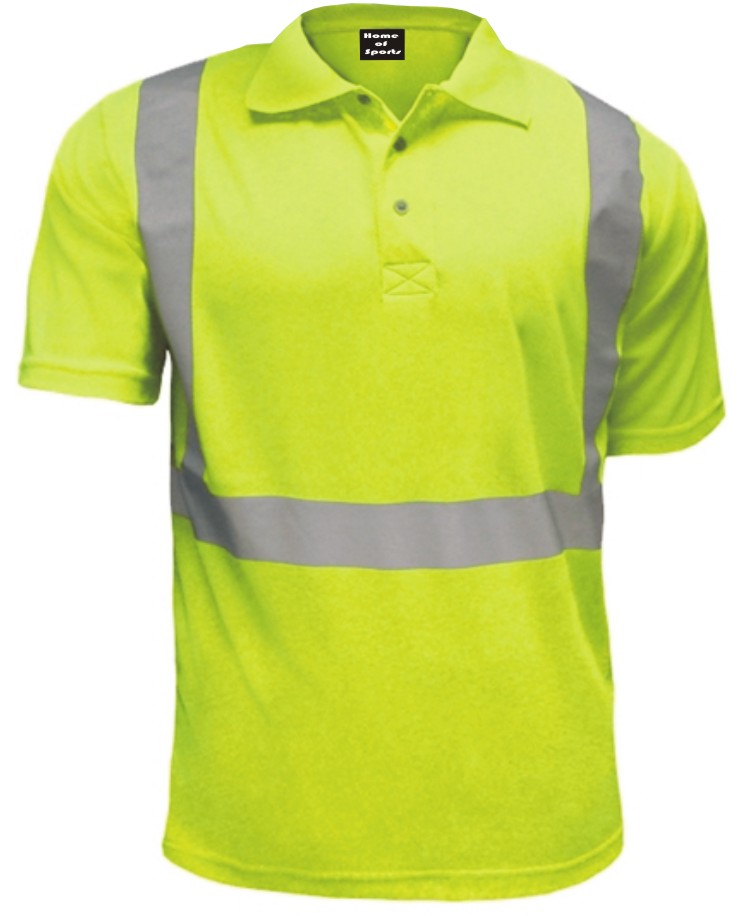 Reflective Safety Polo Shirts Yellow