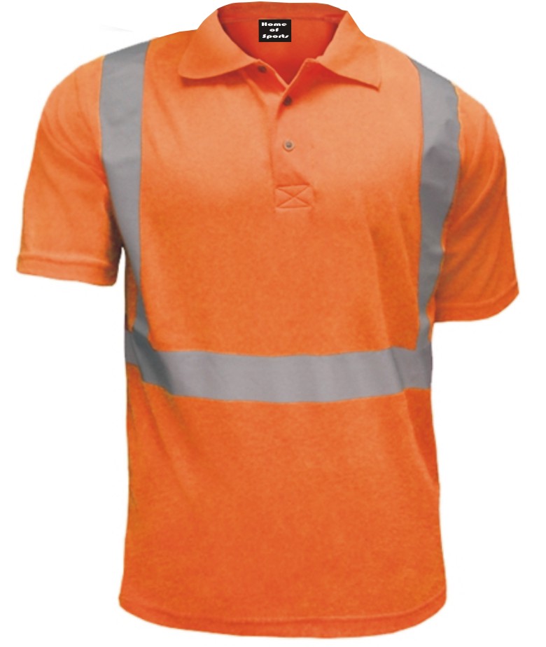 Reflective Safety Polo Shirts Orange